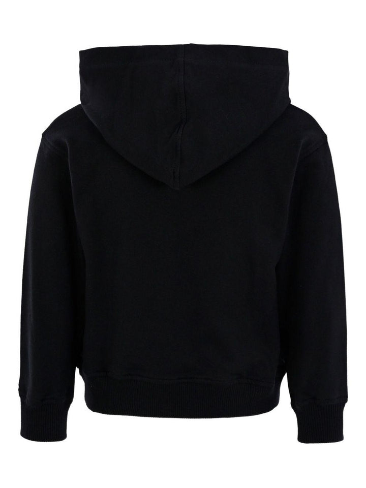 Felpa nera per bambino HUF09FLCA40 60100 Moschino Kids 