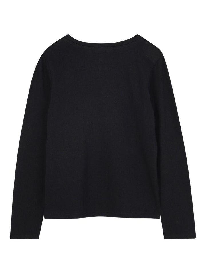 T-shirt nera per bambina R30488 09B Michael Kors Kids 
