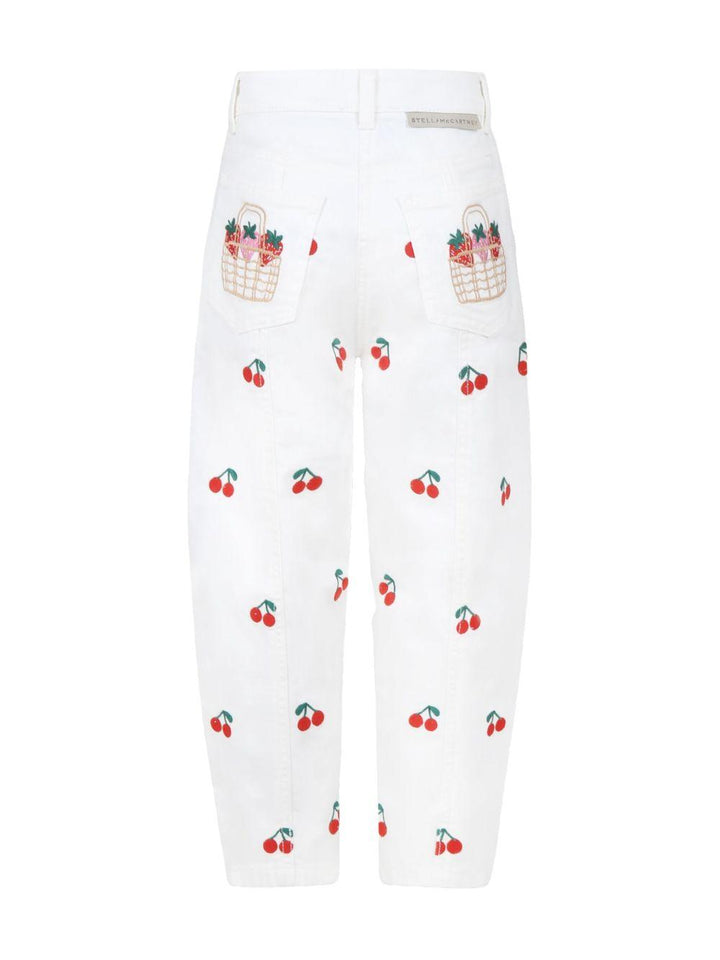Pantalone bianco per bambina
