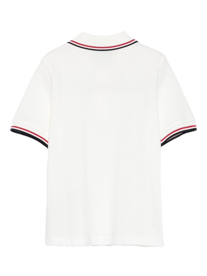 Polo bianca per bambino 9548A000058496W 034 Moncler Kids 