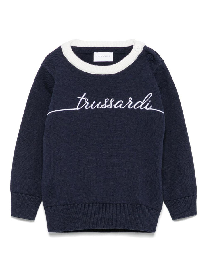 Maglione blu navy per neonato