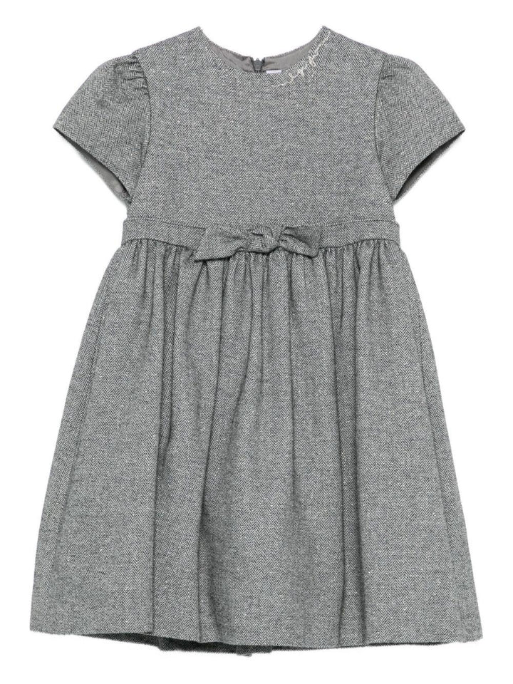 Abito grigio per bambina A25GVM0002W0065K 090 Il Gufo 