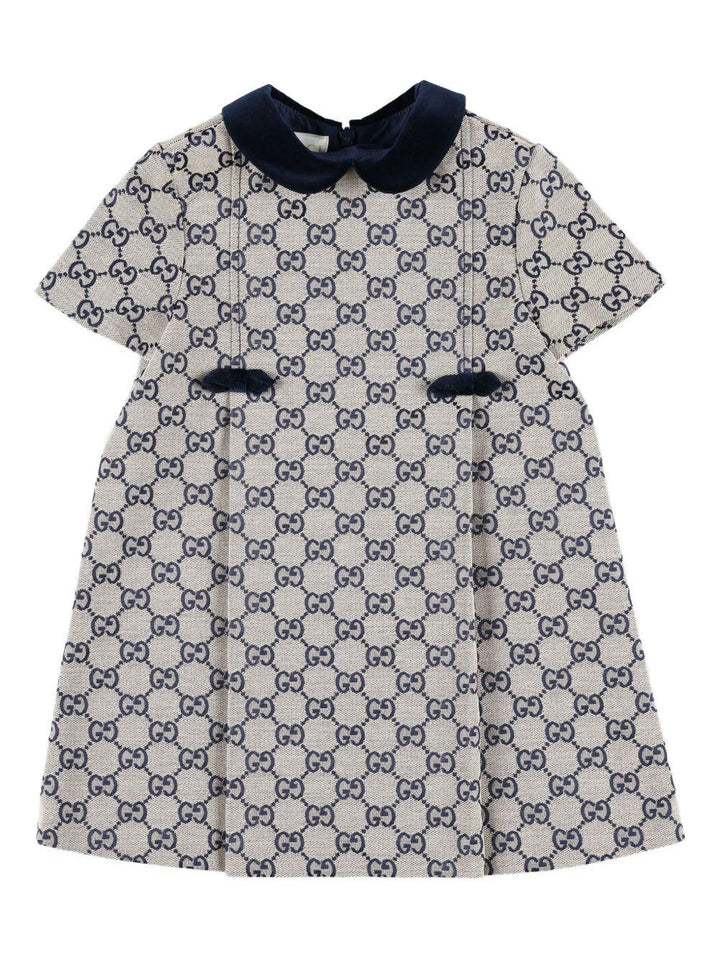 Abito grigio/blu per neonata 828494XWA2M 9118 Gucci Kids 