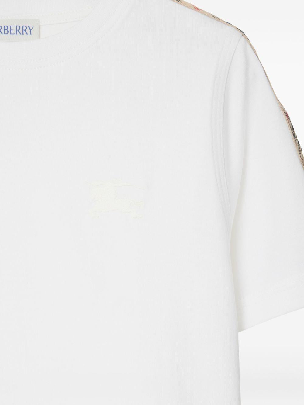 T-shirt bianca per bambino 8108049 A1464 Burberry Kids 