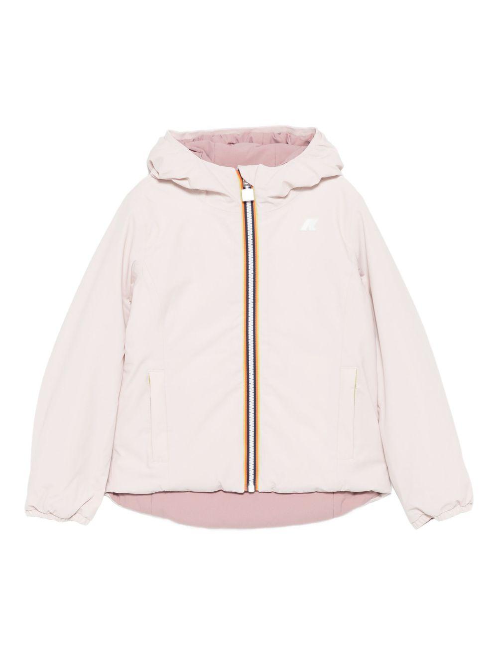Giubbotto bianco/rossa per bambina K71339W B2K K-Way Kids 