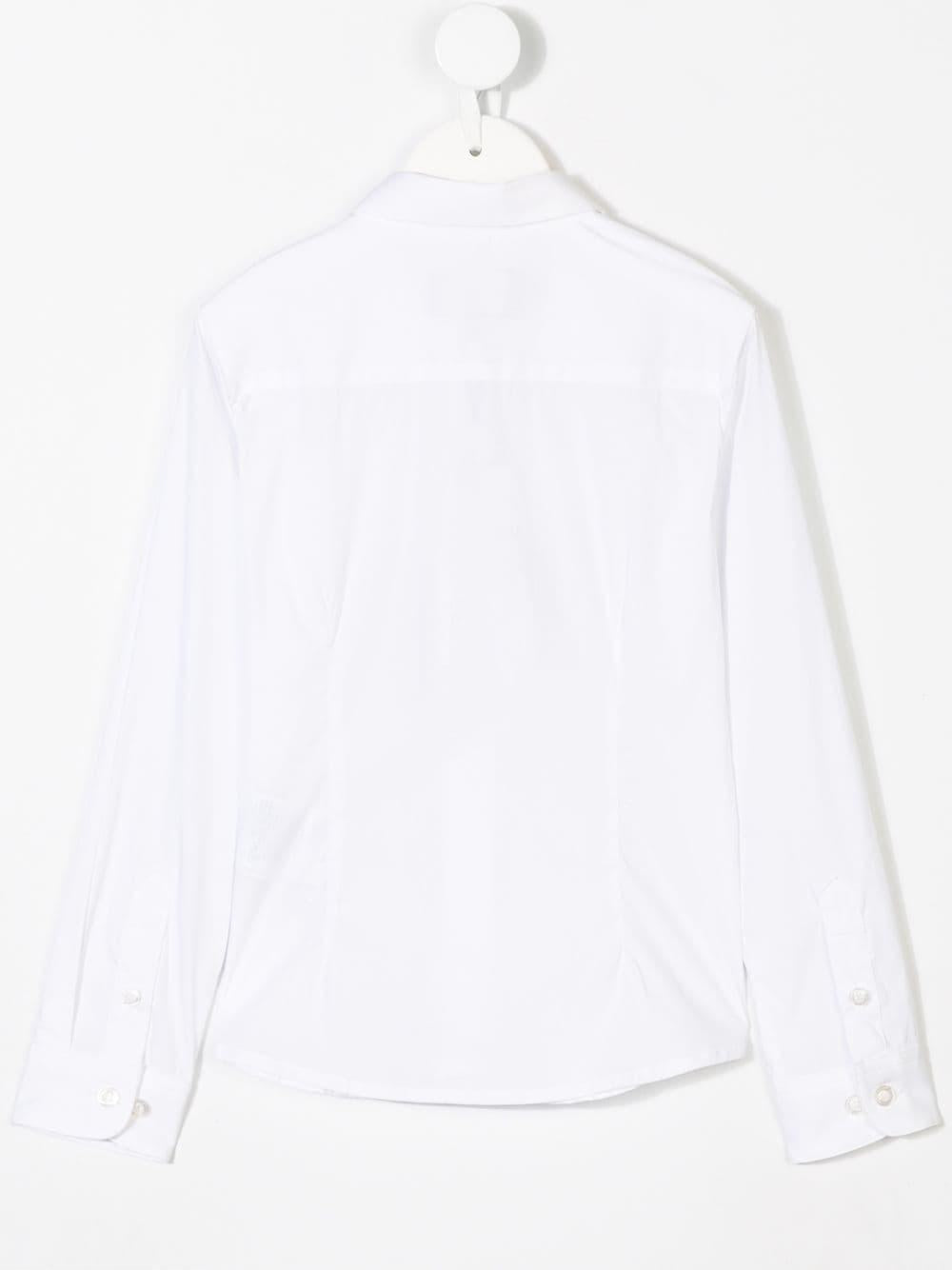 Camicia per bambino in misto cotone bianca 8N4C091N06Z 0100 Emporio Armani Kids 