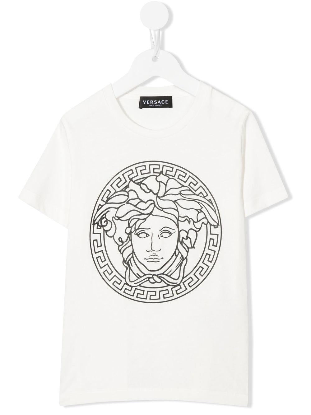 White children's t-shirt with logo