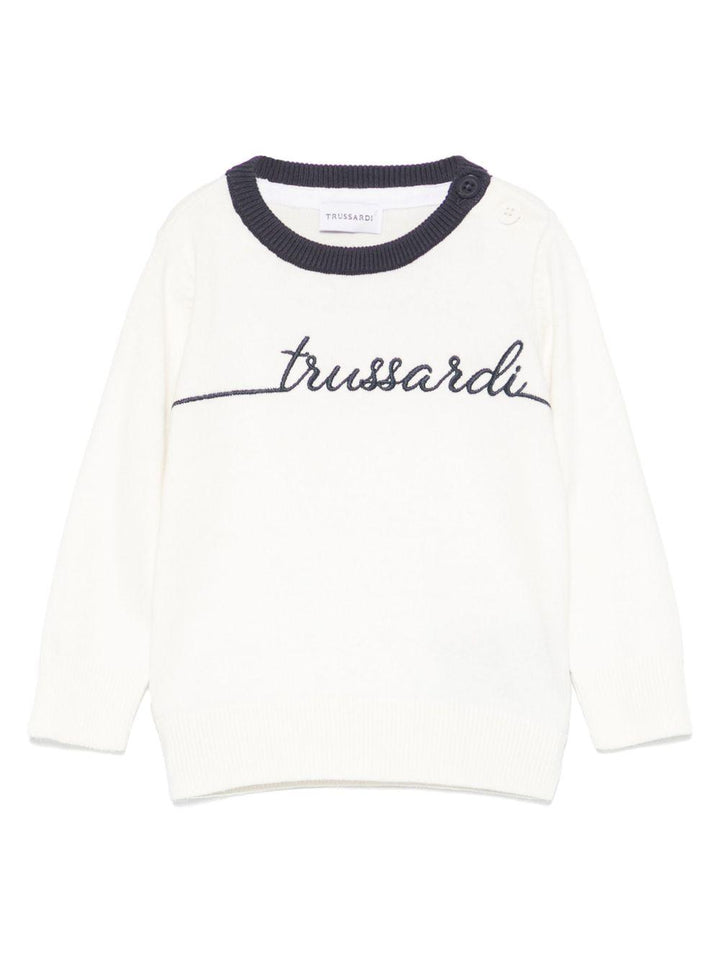 Maglione bianco per neonato