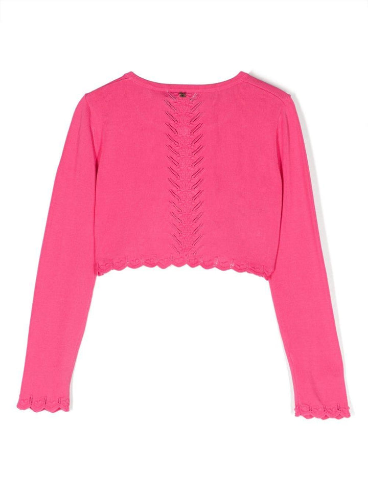 Fuchsia cardigan for girls