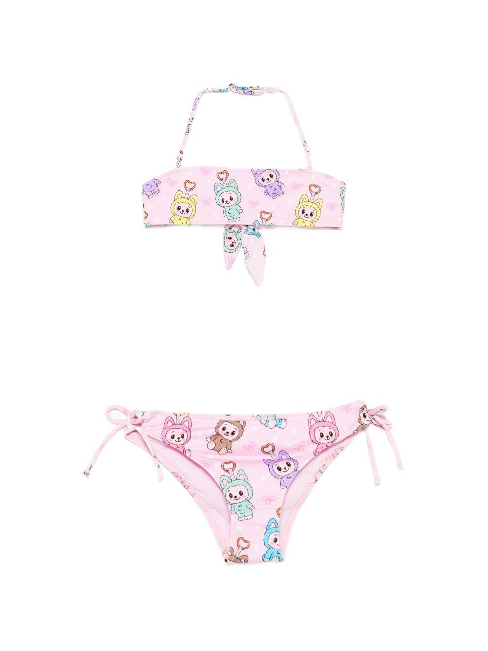 Costume rosa per bambina MARY001 00756L MC2 Saint Barth Kids 