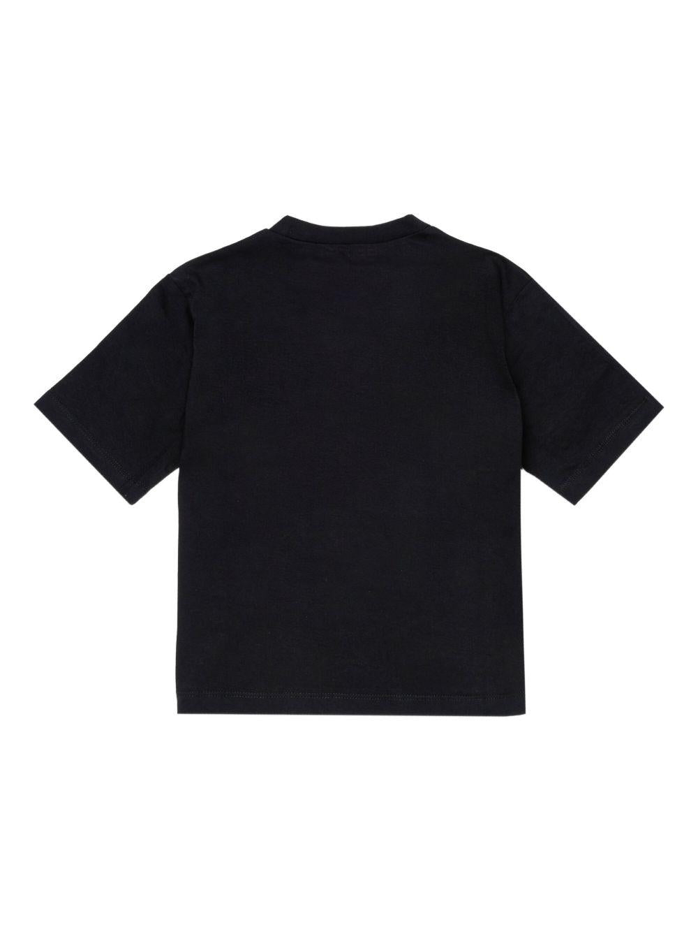T-shirt nera per bambino M01733M00RF 0M90E Marni Kids 