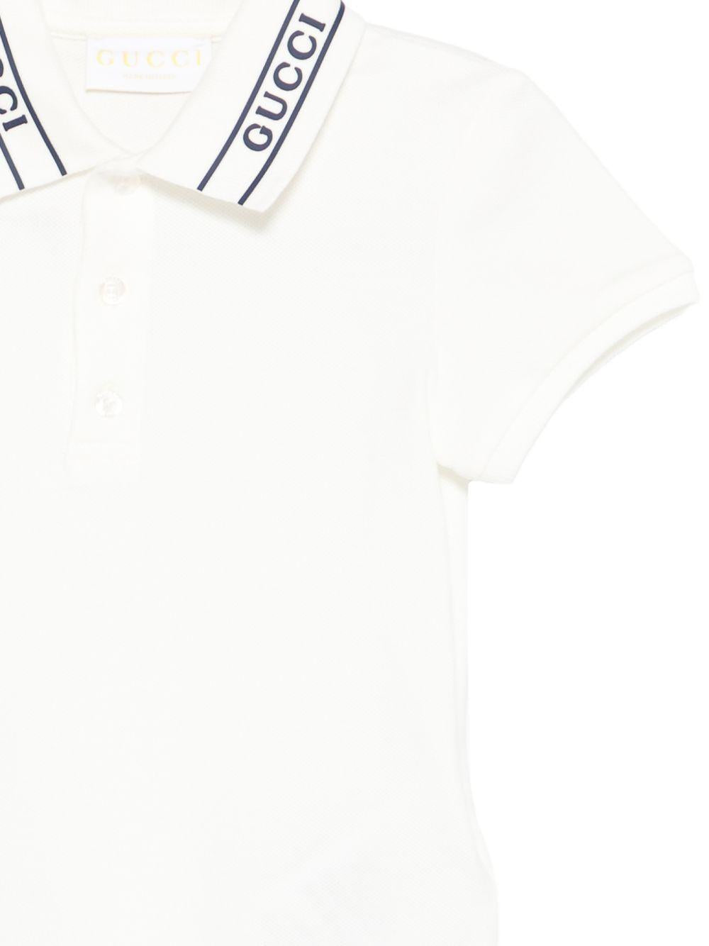 Polo beige per neonato 805415XJHNL 9024 Gucci Kids 