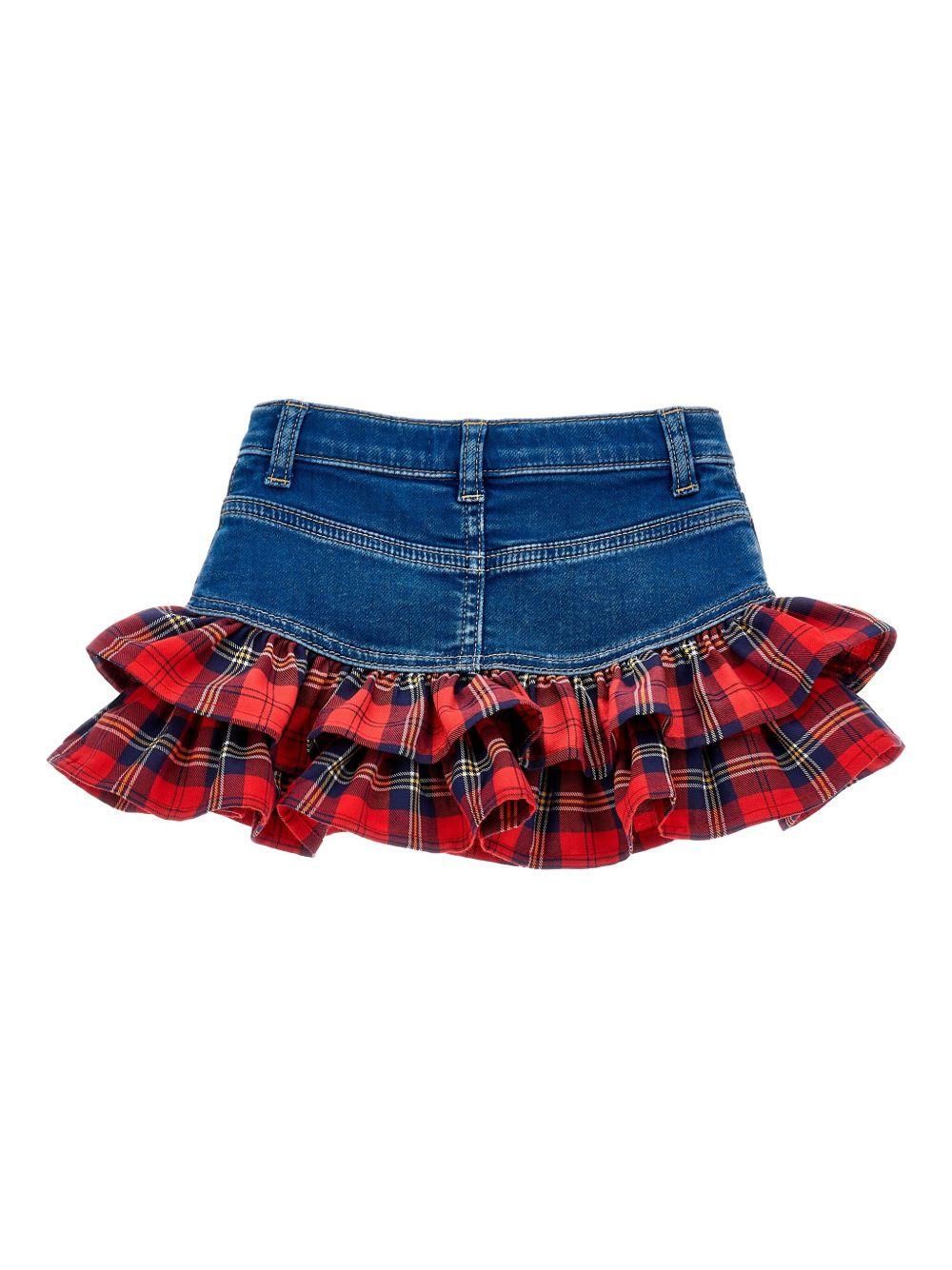 Gonna blu indaco per bambina 19F711NP6043 0055 Monnalisa Kids 