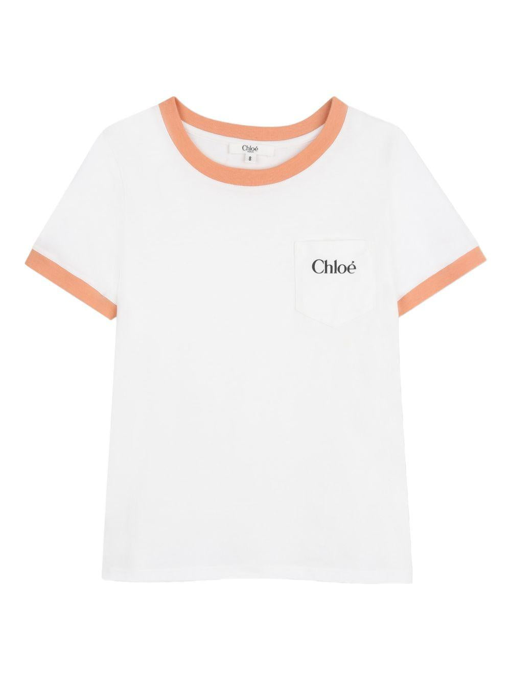 T-shirt bianco per bambina C20860 117 Chloe 
