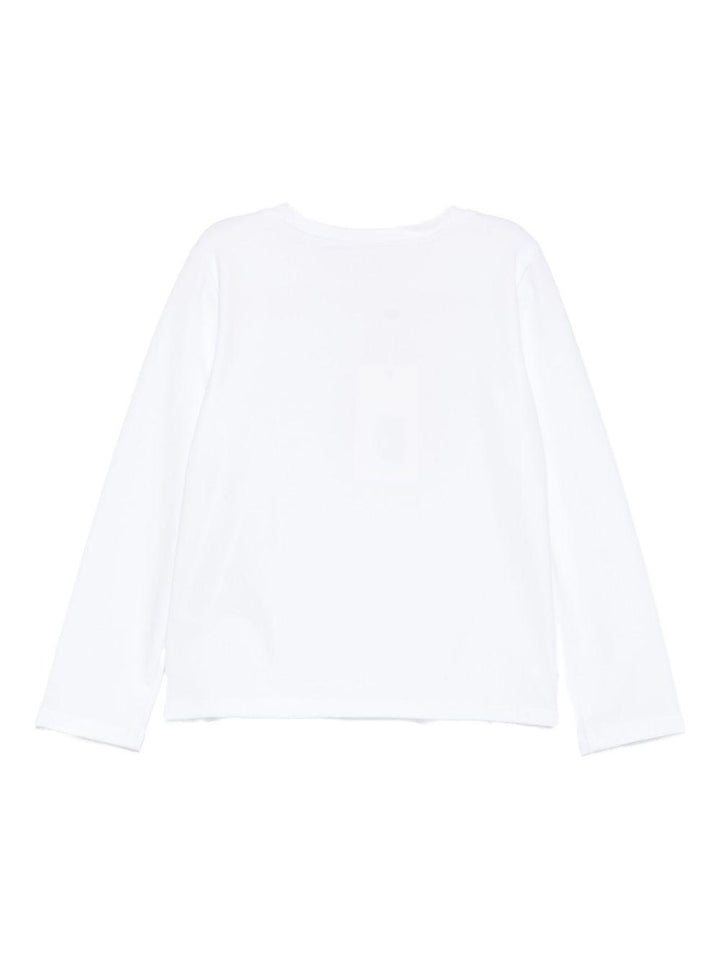 T-shirt bianca per bambina 252GB2260 00526 Twin Set 