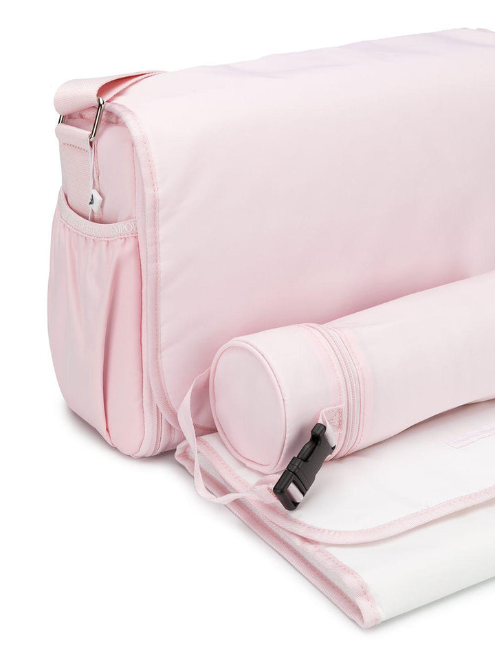 Borsa mamma rosa chiaro con logo 402145CC904 00070 Emporio Armani Kids 