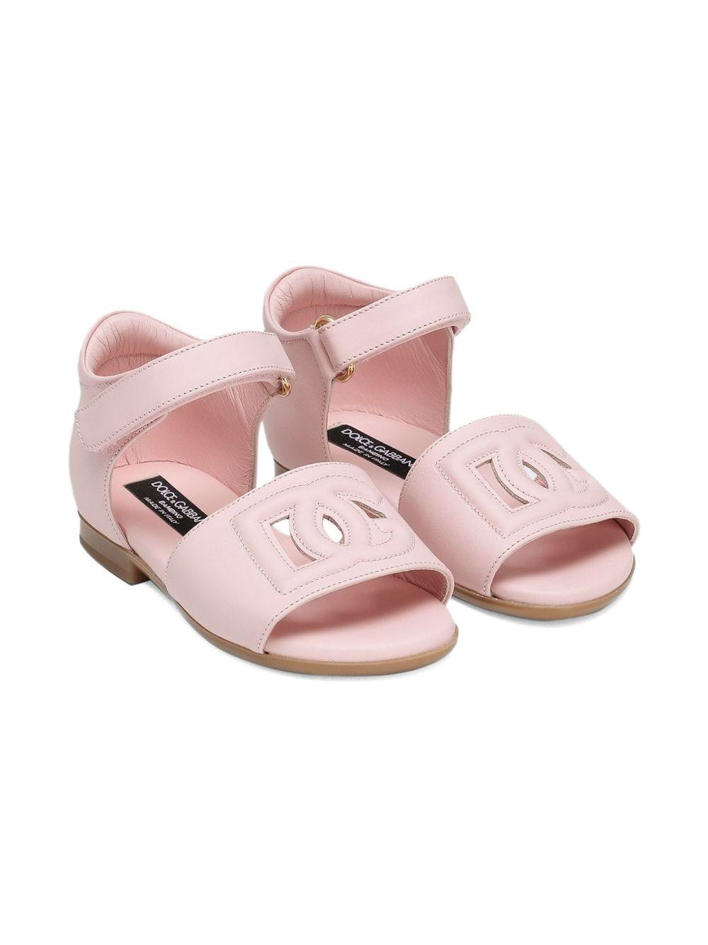 Sandali rosa chiaro per bambina D20102A1735 80400 Dolce & Gabbana Kids 