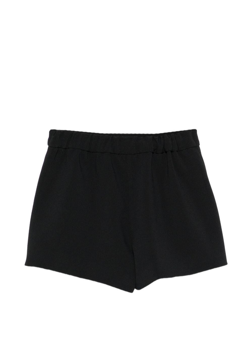 Bermuda nera per bambina EGBE0270GA022 N100 Elisabetta Franchi Kids 