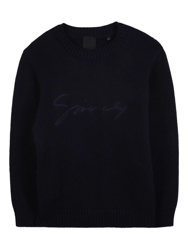 Maglione marine per bambino H31027 853 Givenchy Kids 
