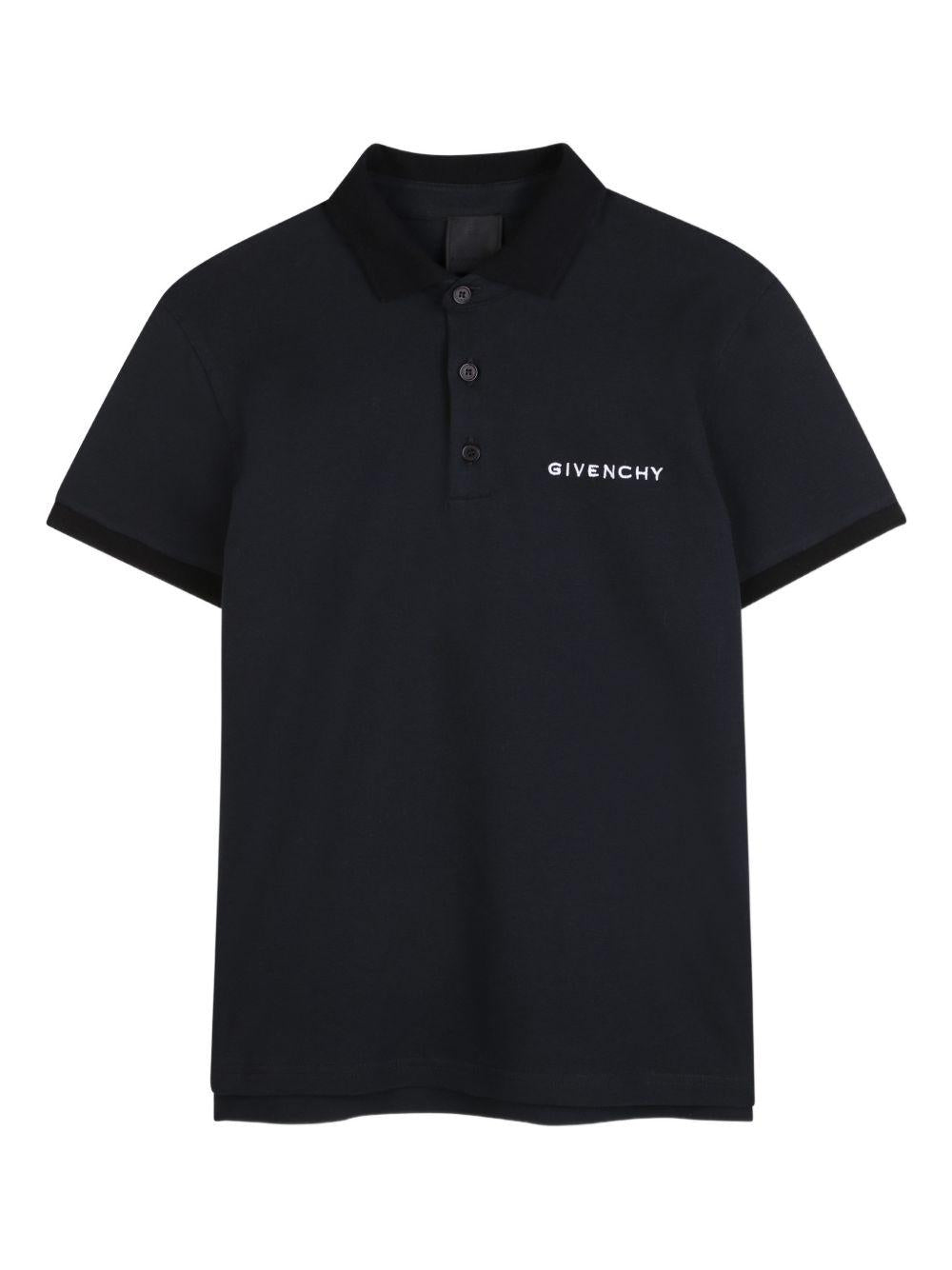Polo nera per bambino H31121 09B Givenchy Kids 