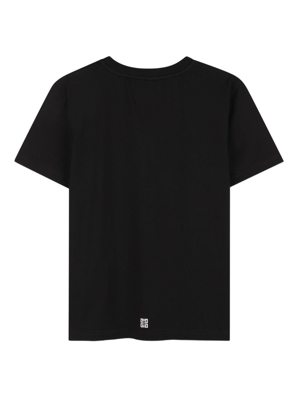 T-shirt nero per bambino H30952 09B Givenchy Kids 