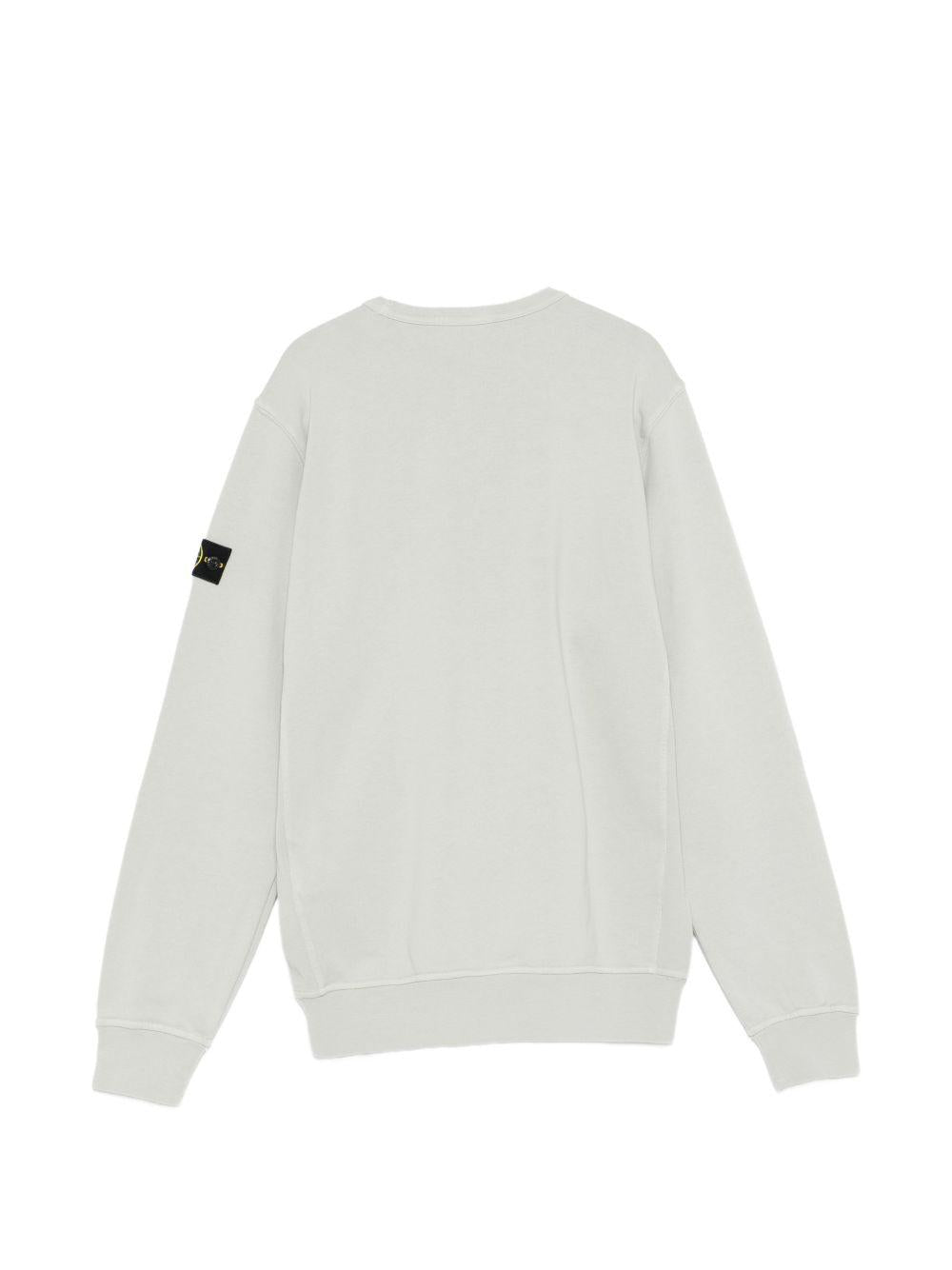 Felpa grigio perla per bambino 66100005S0040 V0061 Stone Island Kids 