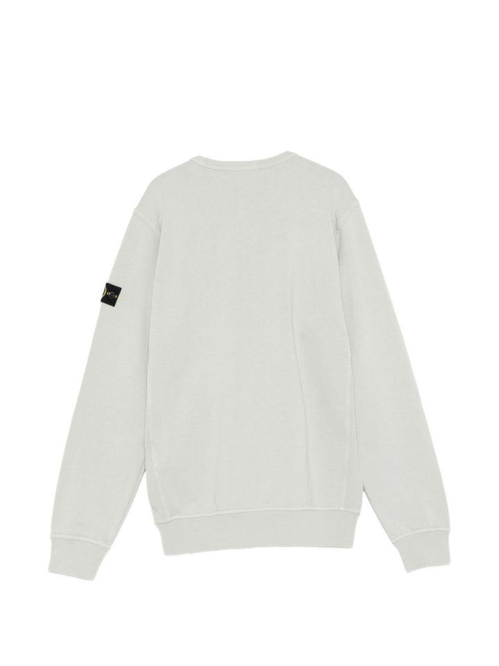 Felpa grigio perla per bambino 66100005S0040 V0061 Stone Island Kids 
