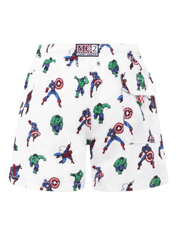 Costume bianco/supereroi per bambino