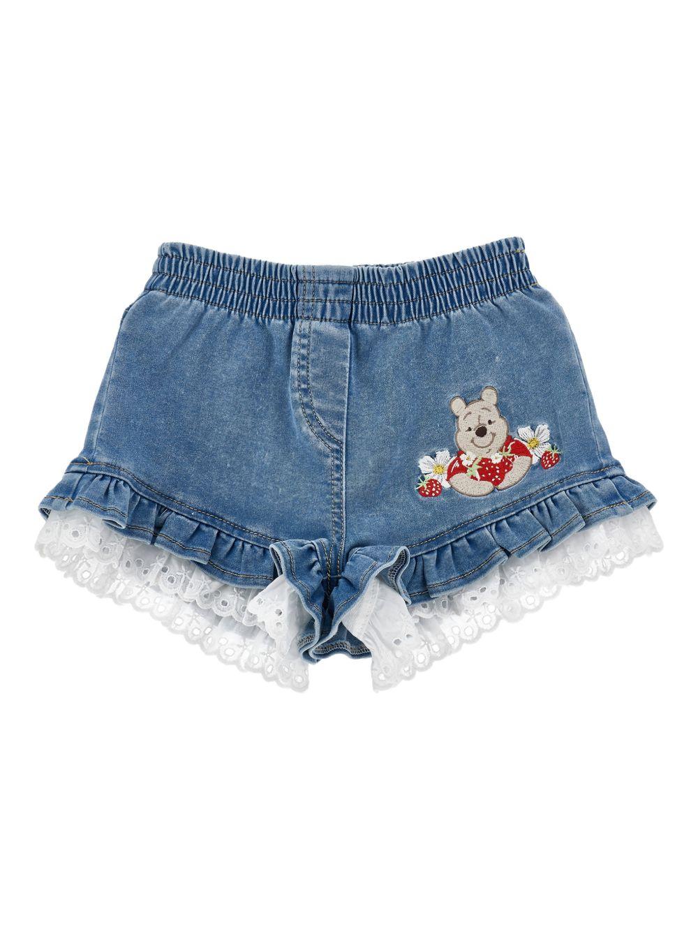 Bermuda blu per bambina 39G4097017 0062 Monnalisa Kids 