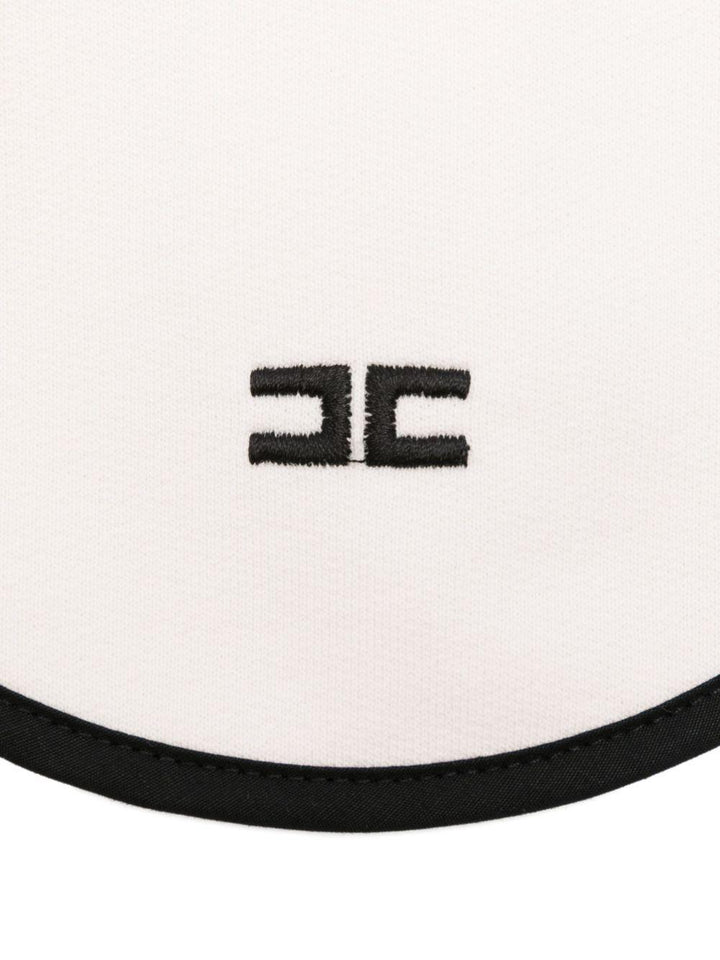 Bavetta bianca/nera per neonata ENBA0650FF002 D759 Elisabetta Franchi Kids 