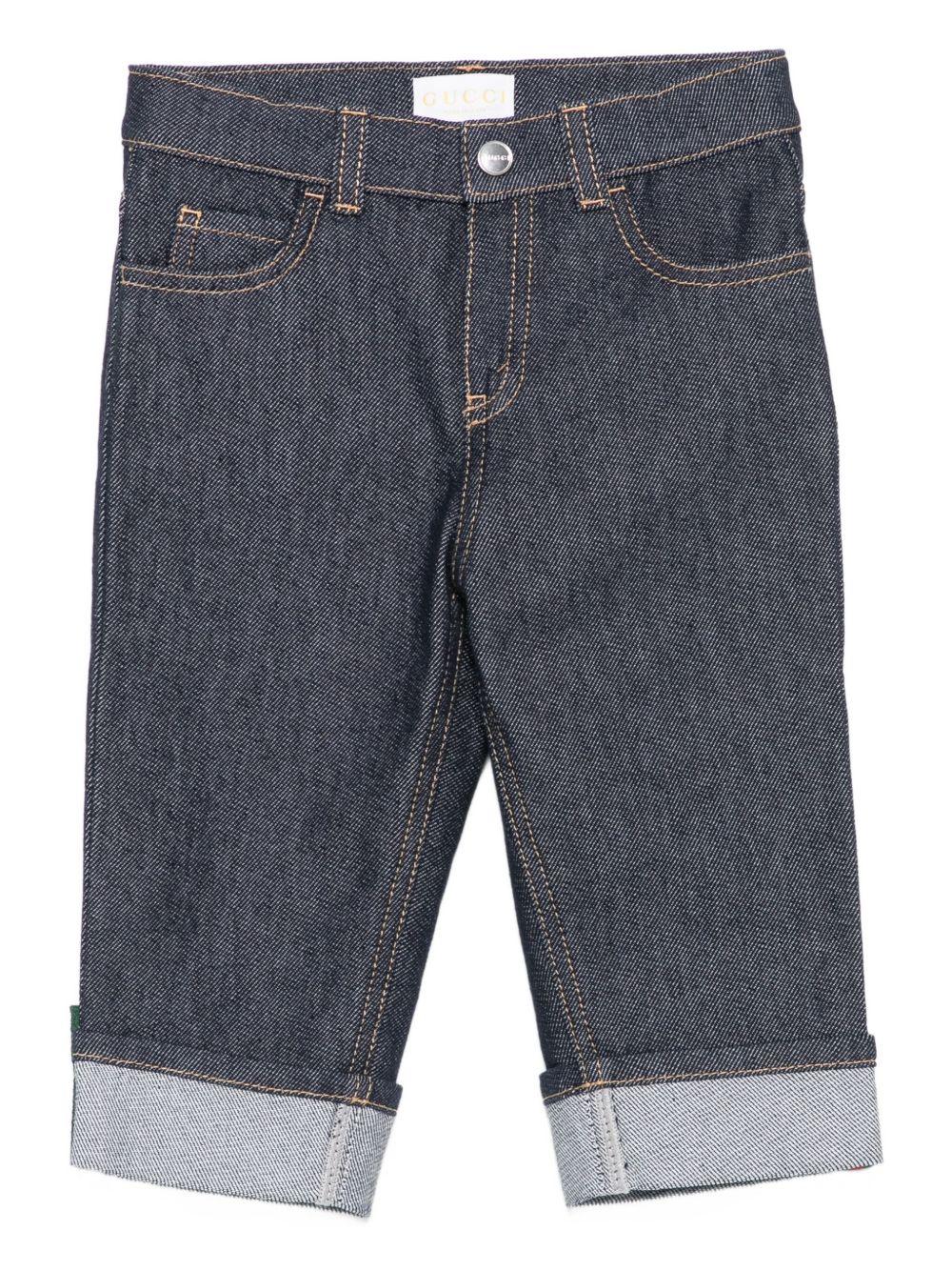 Jeans blu scuro per neonato 830721XDDCE 4759 Gucci Kids 