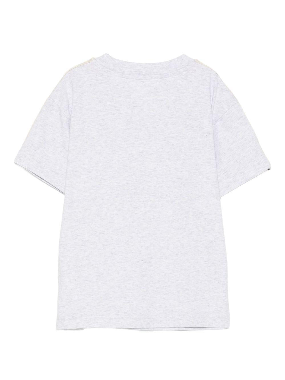 T-shirt bianca per bambino PBAA011F25JER001 0810 Palm Angels Kids 