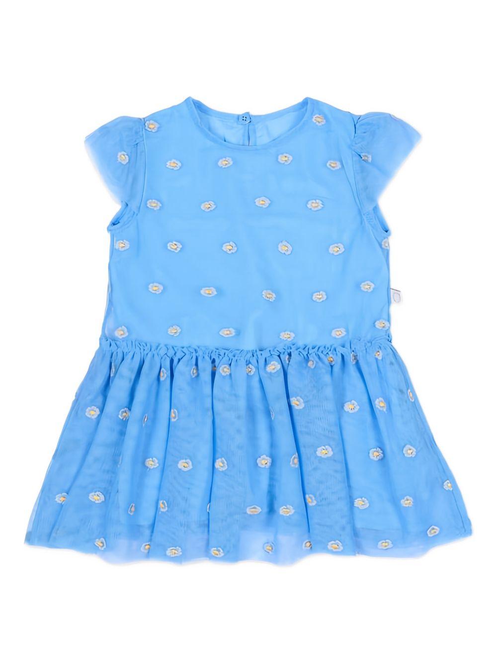 Abito blu per neonata TY1051Z3653 636EM Stella McCartney Kids 
