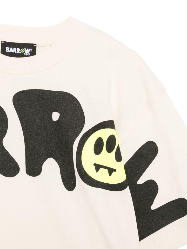 T-shirt crema per bambino F5BKJUTH242 013 Barrow Kids 