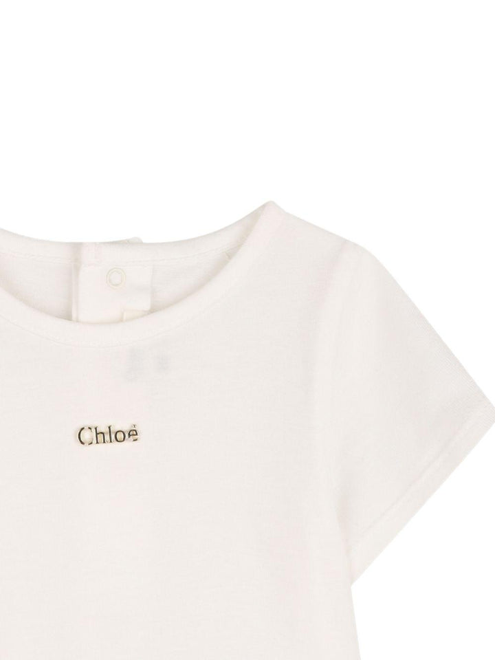 Completo rosa/bianco per neonata C20934 45U Chloe 