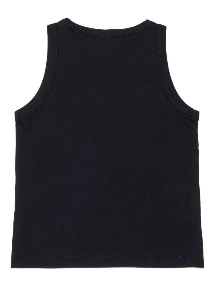 T-shirt nera per bambina J02600KYA0B K900 Diesel Kids 