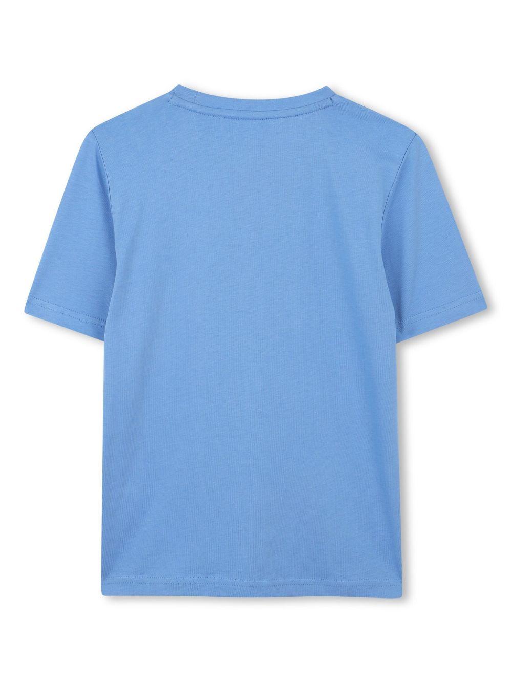 T-shirt blu fiordaliso per bambino