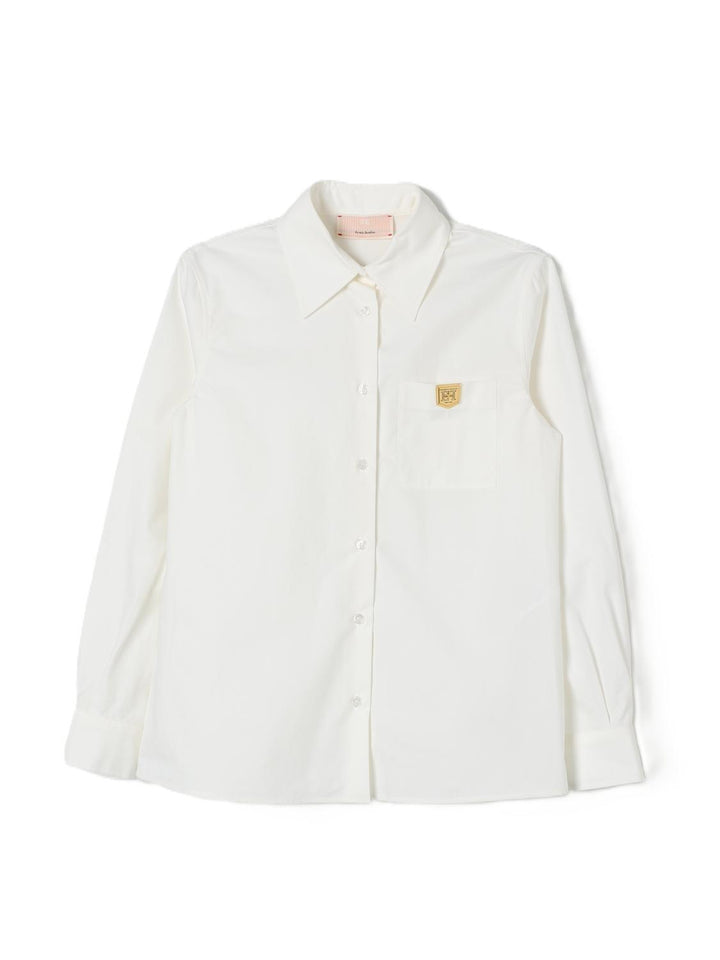 Camicia bianca per bambina EFCA2450CA235 0000 Elisabetta Franchi Kids 