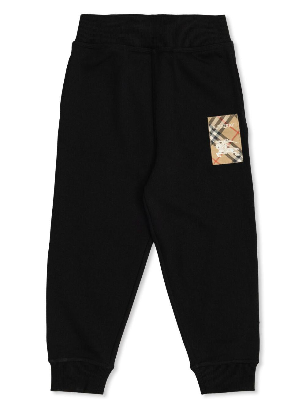Pantalone nero per bambino 8105476 A1189 Burberry Kids 