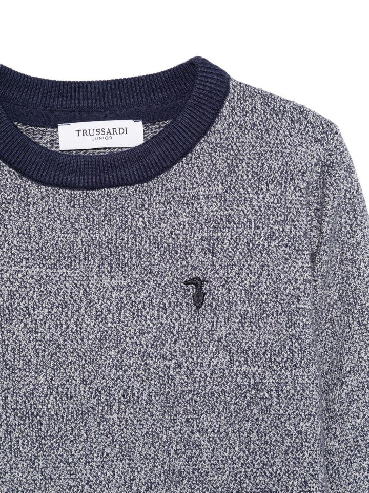 Maglione blu scuro per bambino TBA25112MA PEA Trussardi Kids 