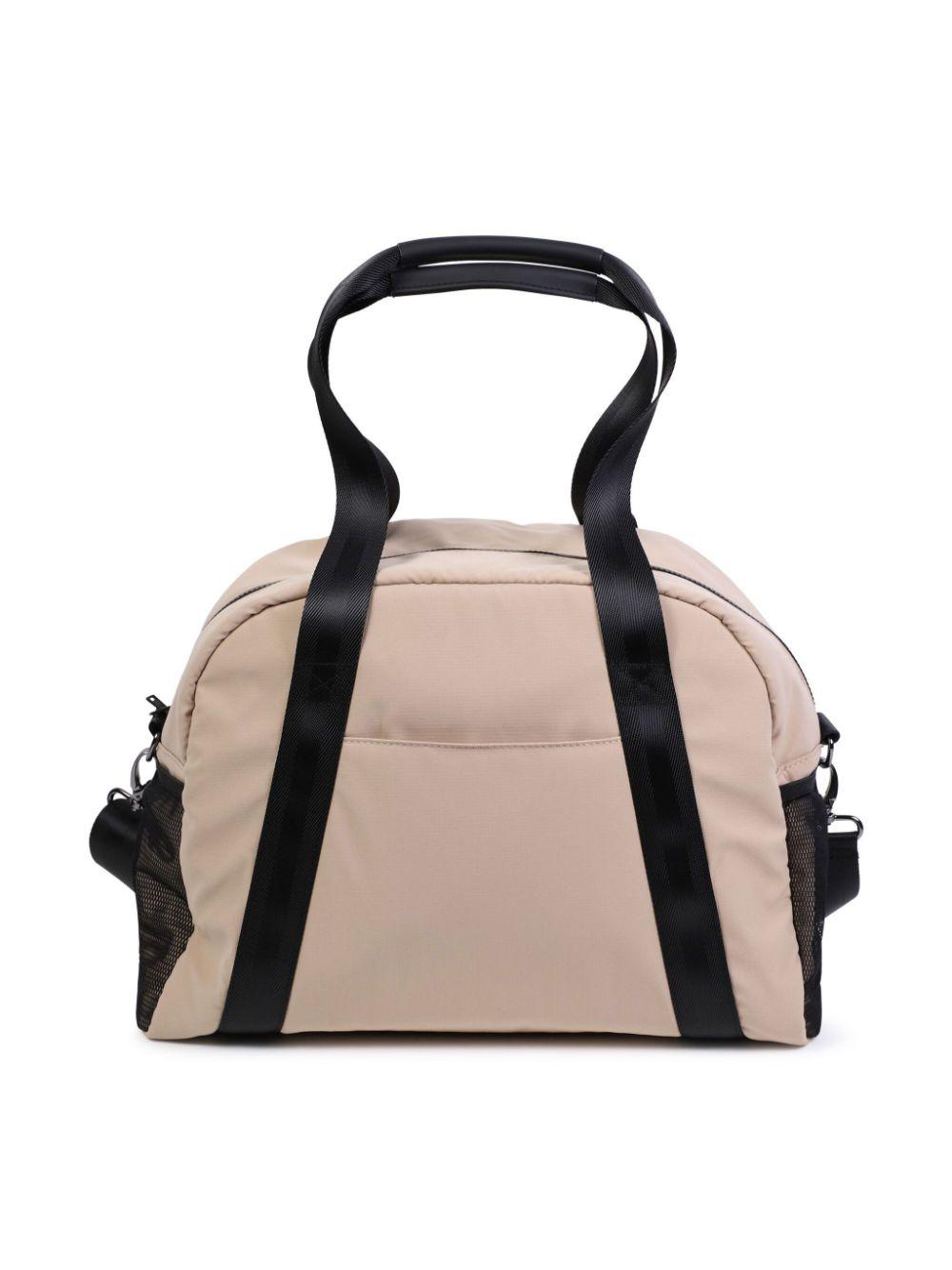 Borsa mamma beige con logo