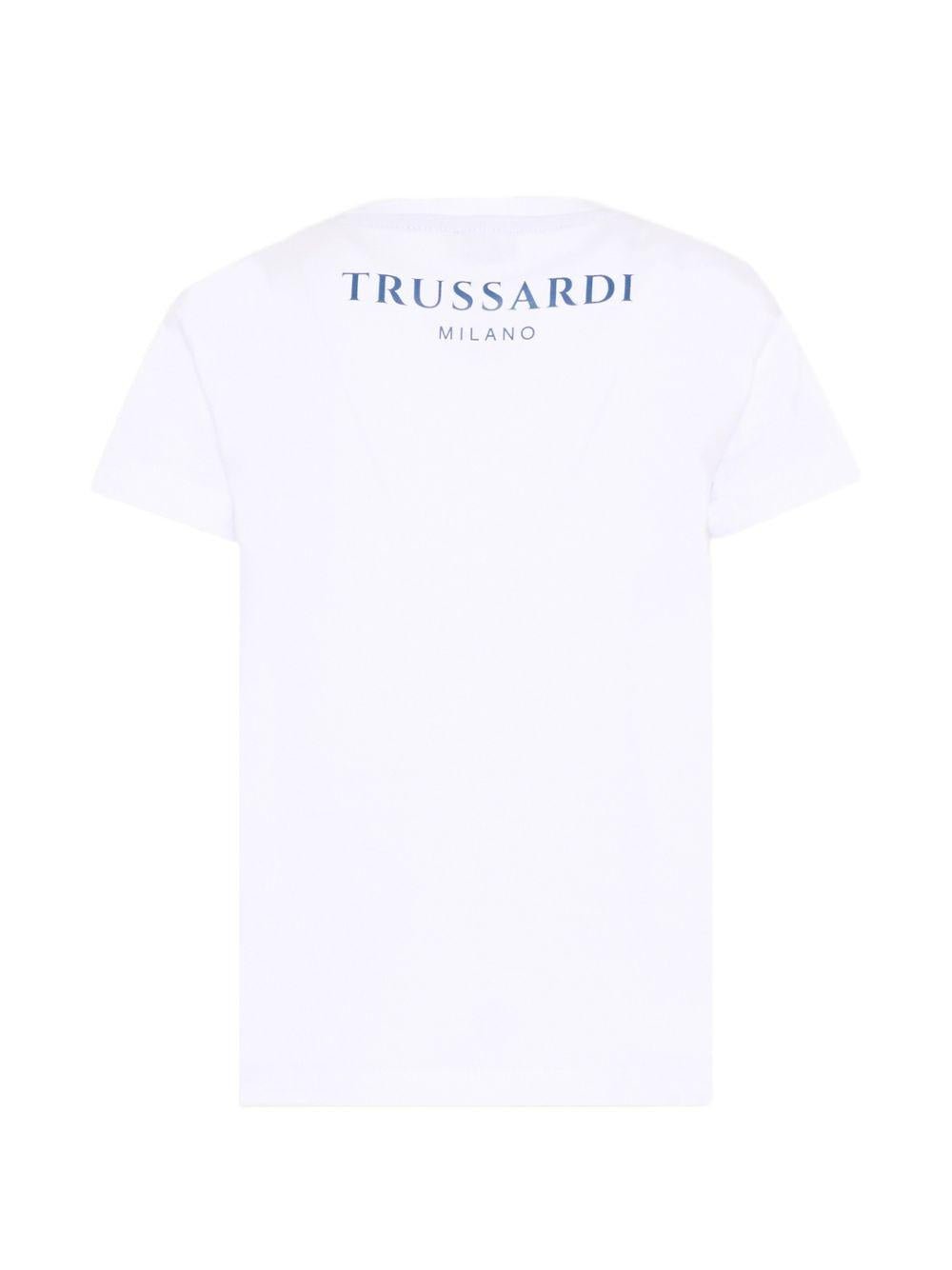 T-shirt bianco per bambino TIP26093TSK WHI Trussardi Kids 