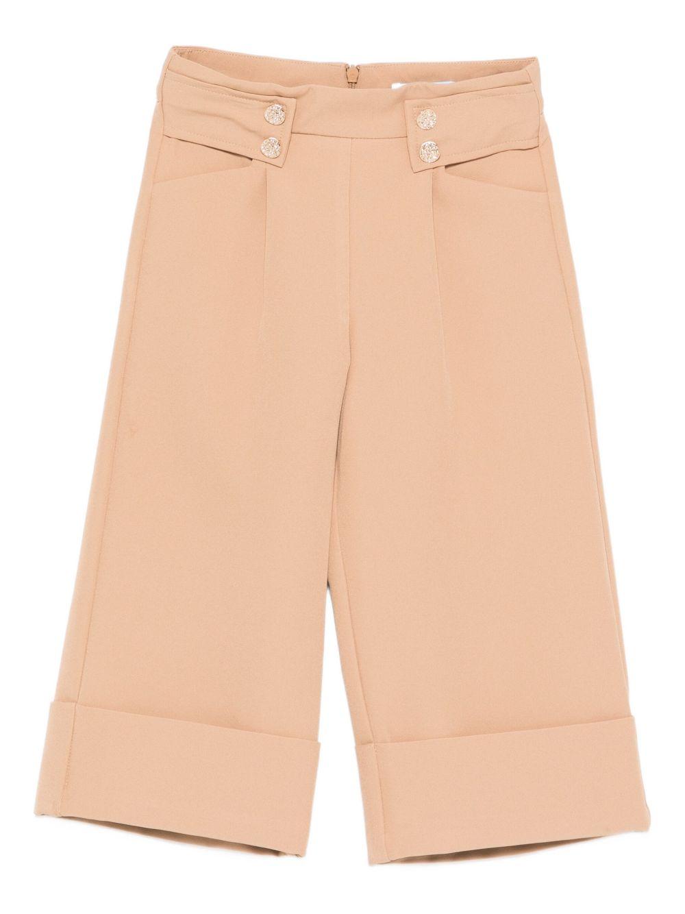 Pantalone marrone cammello per bambina 5724 007 Abel & Lula 