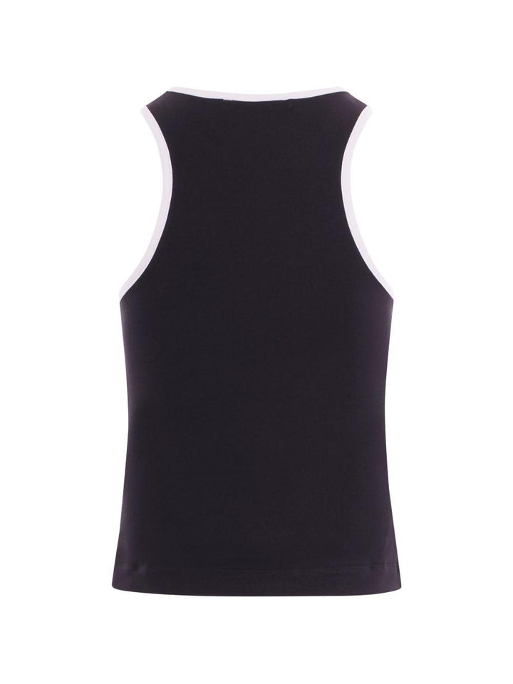 Canottiera nera per bambina BY8A12Z3277 930BC Balmain Kids 