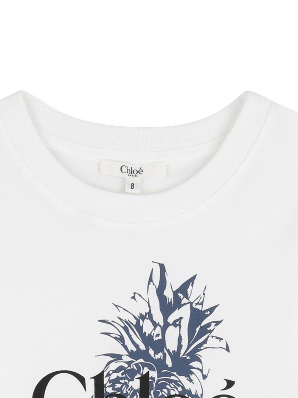 T-shirt bianco per bambina C20855 117 Chloe 