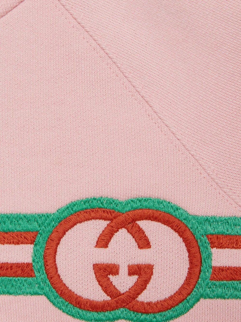 Felpa rosa per neonata con logo
