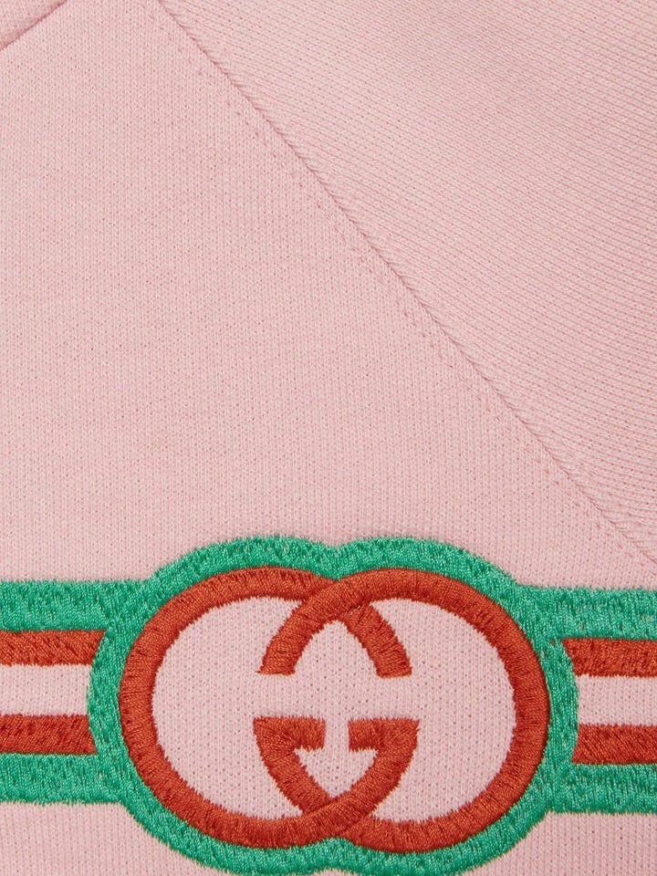 Felpa rosa per neonata con logo