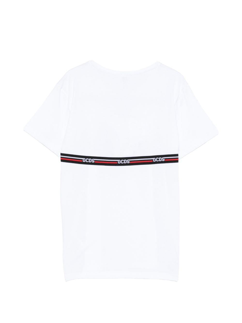 T-shirt bianco per bambino C1BJQC553J105 100B Gcds Kids 