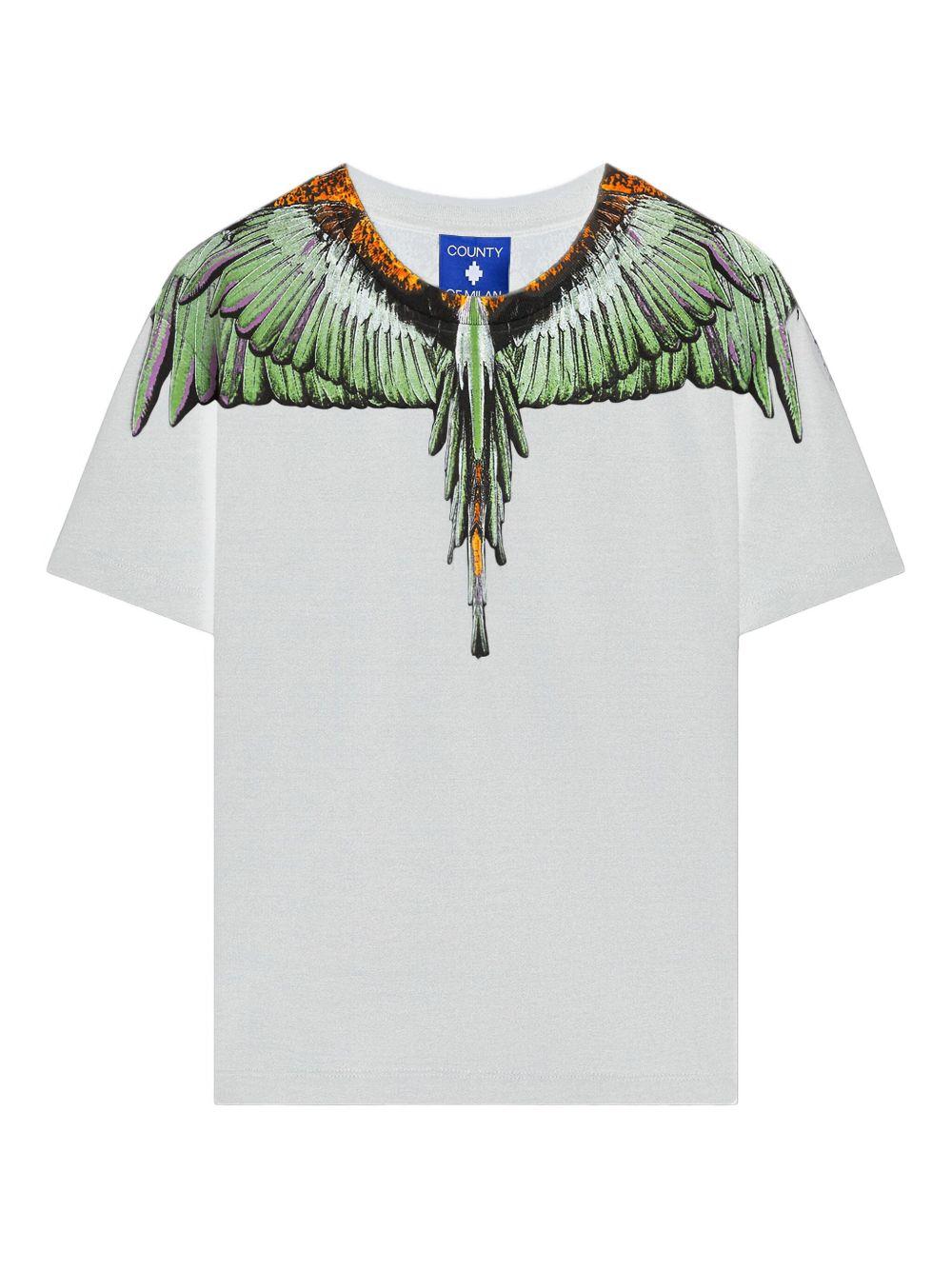 T-shirt bianco per bambino F5CMJBTH063 002 Marcelo Burlon Kids 