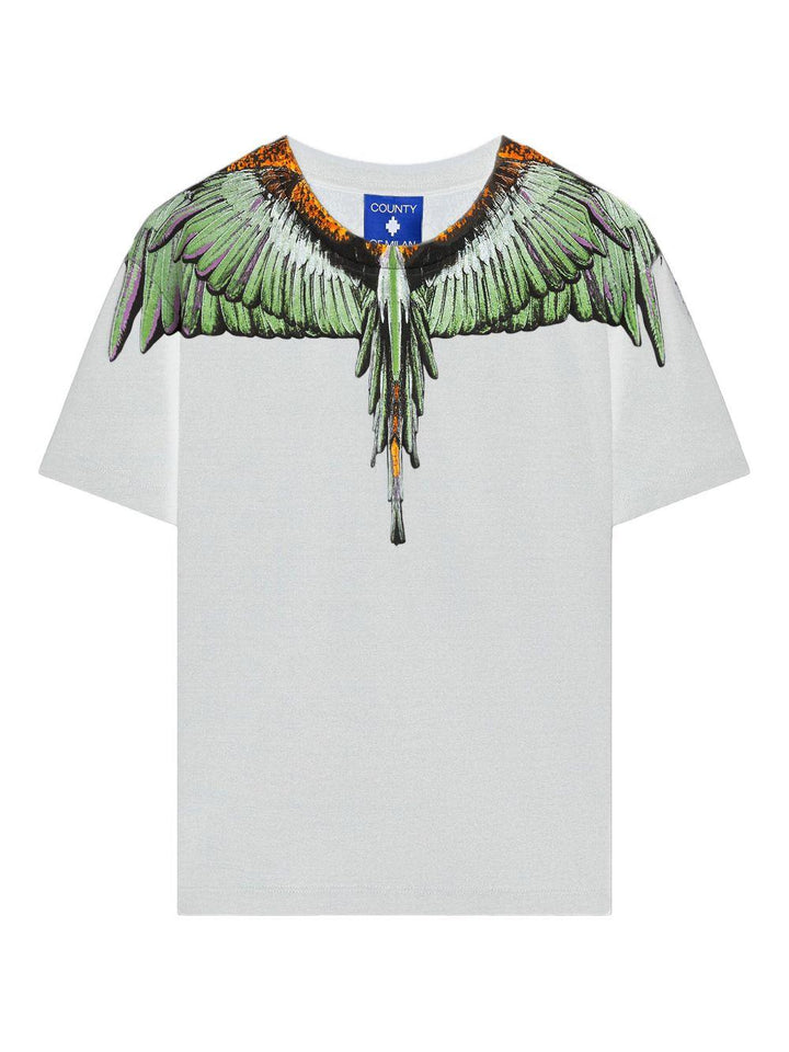 T-shirt bianco per bambino F5CMJBTH063 002 Marcelo Burlon Kids 